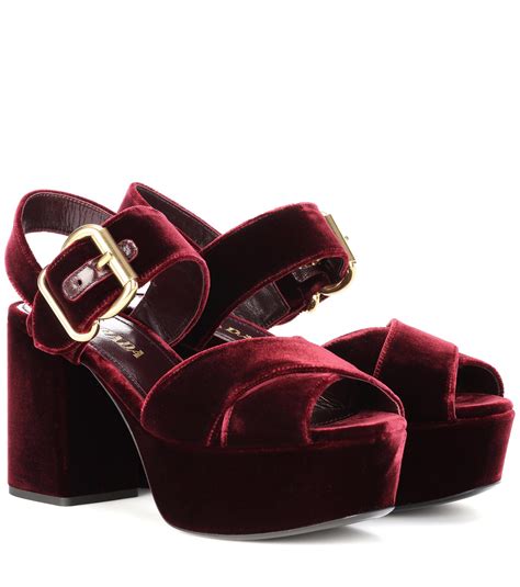 prada velvet slides|Prada shoes for women.